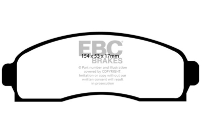 EBC Ultimax | brzdové destičky přední DP1617