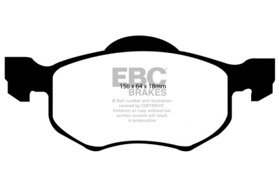 EBC Ultimax | brzdové destičky přední DP1616