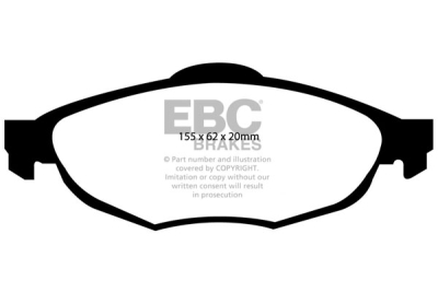 EBC Ultimax | brzdové destičky přední DP1611