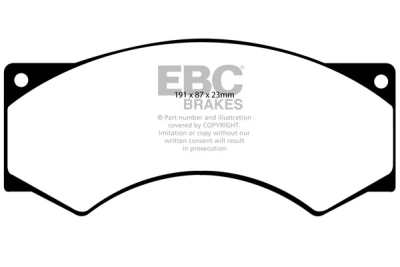 EBC Ultimax | brzdové destičky přední DP715/2