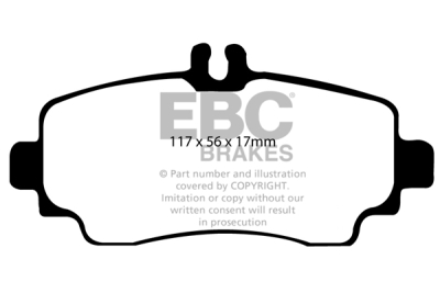 EBC sada brzd PD40K | destičky Ultimax & kotouče Standard PD40K1145