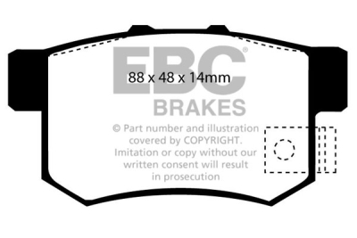 EBC Ultimax | brzdové destičky zadní DP781/2