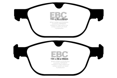EBC sada brzd PDKF | destičky Ultimax & kotouče Standard přední PDKF2175
