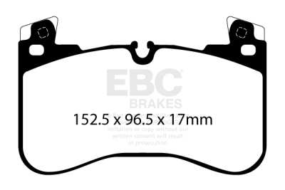 EBC Ultimax | brzdové destičky přední DPX2401