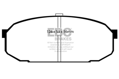 EBC Ultimax | brzdové destičky přední DP1103
