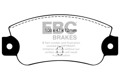 EBC sada brzd PDKR | destičky Ultimax & kotouče Standard zadní PDKR300