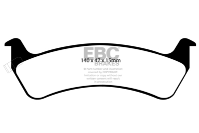 EBC Ultimax | brzdové destičky zadní DP1129
