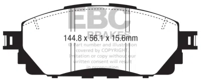 EBC Ultimax | brzdové destičky přední  DPX2373