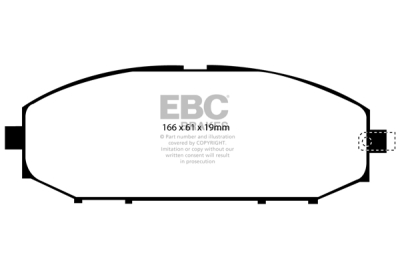 EBC Ultimax | brzdové destičky přední  DP1280