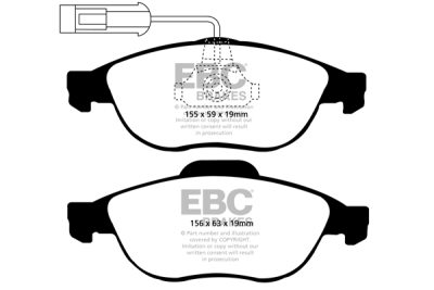EBC Ultimax | brzdové destičky přední  DP1153