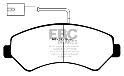 EBC sada brzd PD40K | destičky Ultimax & kotouče Standard PD40K2245