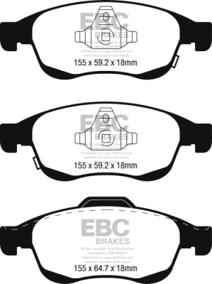 EBC sada brzd PDKF | destičky Ultimax & kotouče Standard přední PDKF2371