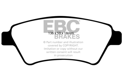 EBC Ultimax | brzdové destičky přední  DP1569