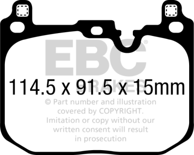 EBC Ultimax | brzdové destičky přední  DPX2393