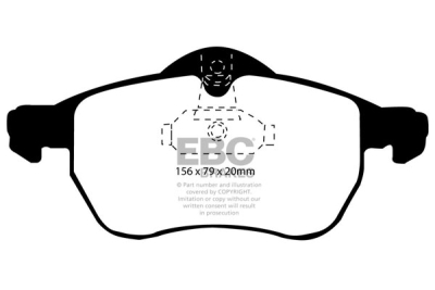 EBC Ultimax | brzdové destičky přední  DP1183