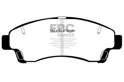 EBC Ultimax | brzdové destičky přední  DP1189