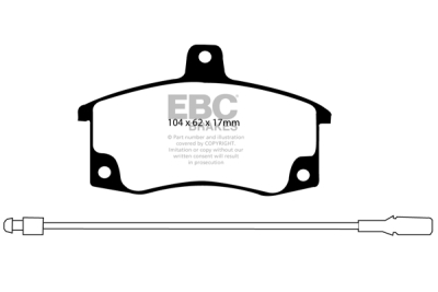 EBC Ultimax | brzdové destičky přední  DP1192