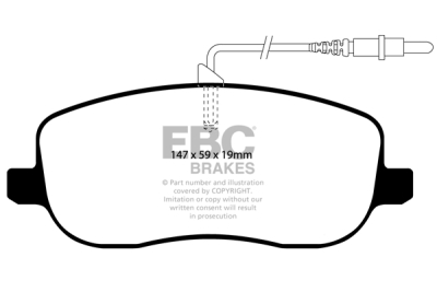 EBC sada brzd PD40K | destičky Ultimax & kotouče Standard PD40K590