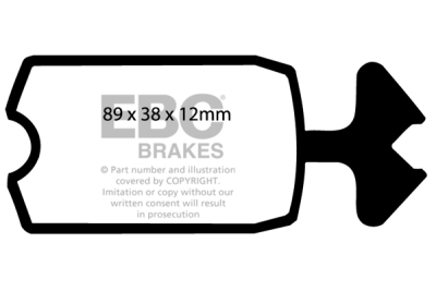 EBC sada brzd PD40K | destičky Ultimax & kotouče Standard PD40K521