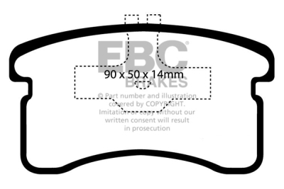 EBC sada brzd PDKF | destičky Ultimax & kotouče Standard přední PDKF582