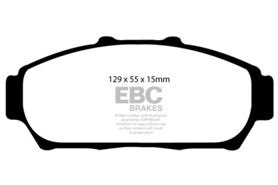 EBC Ultimax | brzdové destičky přední DP1206