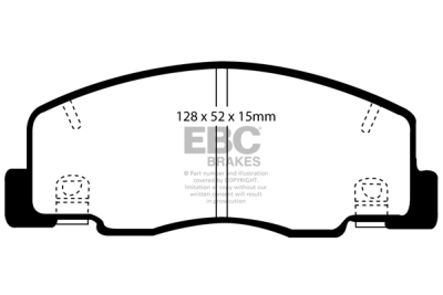 EBC Ultimax | brzdové destičky přední  DP1204