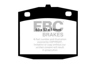 EBC Ultimax | brzdové destičky přední DP286