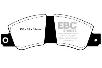 EBC Ultimax | brzdové destičky přední  DP267