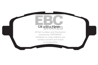 EBC Ultimax | brzdové destičky přední  DPX2058