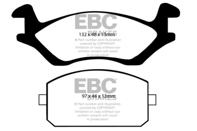 EBC Ultimax | brzdové destičky přední  DP322