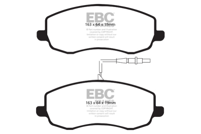 EBC Ultimax | brzdové destičky přední  DPX2062