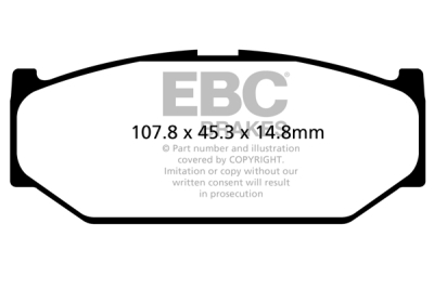 EBC Ultimax | brzdové destičky přední  DPX2104