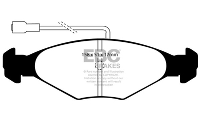 EBC Ultimax | brzdové destičky přední  DP384