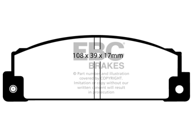 EBC Ultimax | brzdové destičky přední  DP372