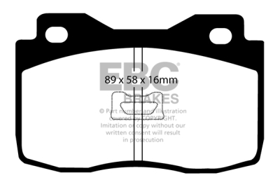 EBC Ultimax | brzdové destičky přední DP378