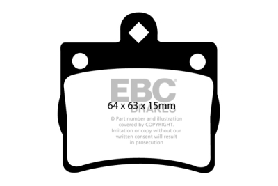 EBC Ultimax | brzdové destičky zadní DP1135