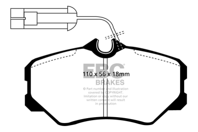 EBC sada brzd PD40K | destičky Ultimax & kotouče Standard PD40K681