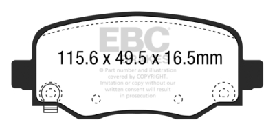 EBC sada brzd PDKR | destičky Ultimax & kotouče Standard zadní PDKR1111