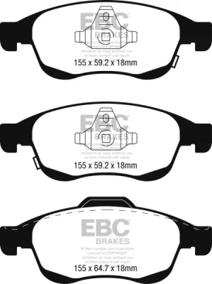 EBC sada brzd PD40K | destičky Ultimax & kotouče Standard PD40K2417