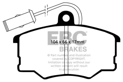 EBC Ultimax | brzdové destičky přední  DP616/2