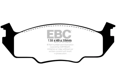 EBC Ultimax | brzdové destičky přední DP366/2