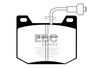 EBC Ultimax | brzdové destičky zadní DP1233