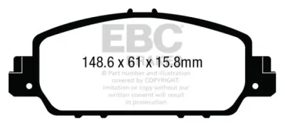EBC Ultimax | brzdové destičky přední  DPX3014