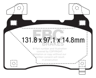 EBC Ultimax | brzdové destičky přední  DPX3028