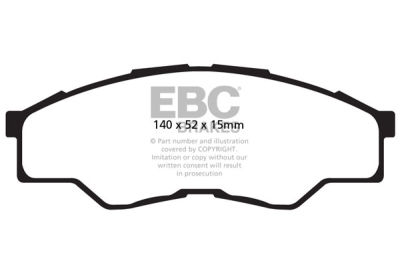 EBC Ultimax | brzdové destičky přední DPX2001
