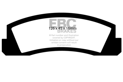 EBC Ultimax | brzdové destičky přední DP309