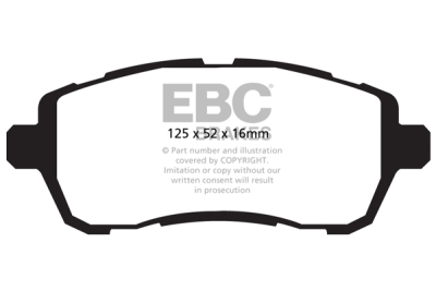 EBC Ultimax | brzdové destičky přední DPX2002