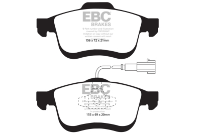 EBC Ultimax | brzdové destičky přední  DPX2010