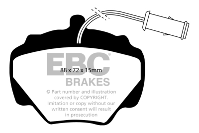 EBC sada brzd PD40K | destičky Ultimax & kotouče Standard PD40K1053