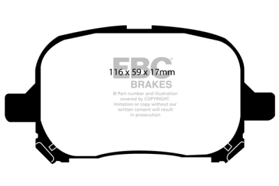 EBC sada brzd PD40K | destičky Ultimax & kotouče Standard PD40K1814